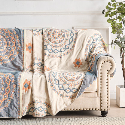 Colorful Floral Soft Throw Blanket