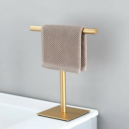 Portable Bathroom Towel Stand Compact Freestanding Holder