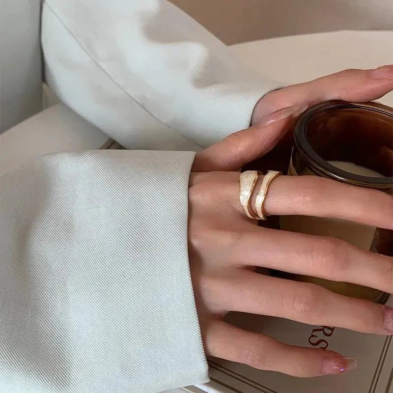 Elegant Adjustable 14K Gold Band Ring