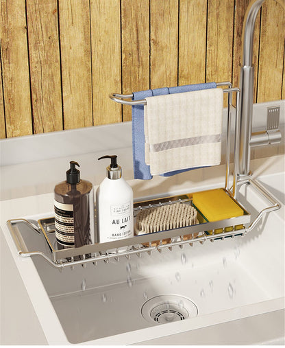 Compact Kitchen Sink Storage Rack - Fesara