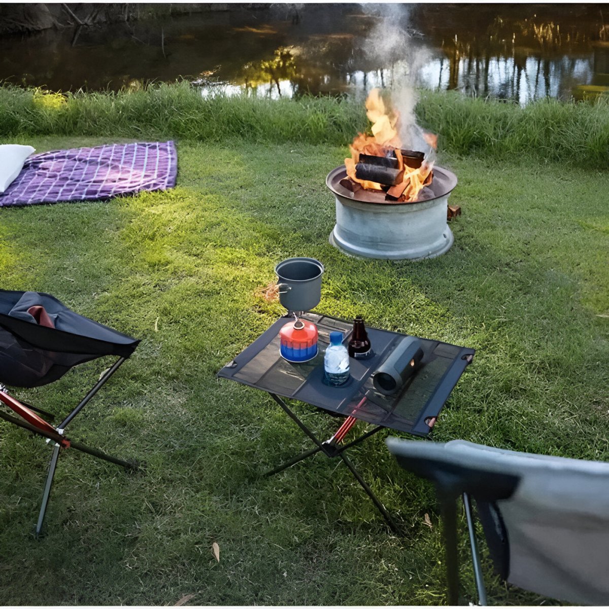 Portable Outdoor Folding Table - Fesara