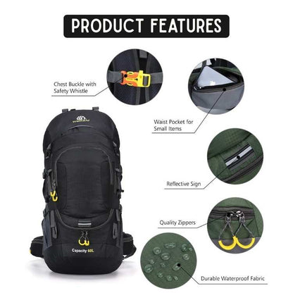 AdventurePro 60L Waterproof Backpack - Waterproof Backpack - Wild Eye Vision