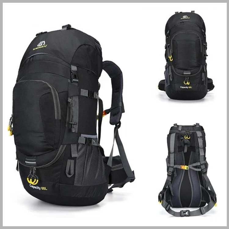 Durable 60L Water Resistant Hiking Backpack - Fesara