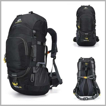 Durable 60L Water Resistant Hiking Backpack - Fesara