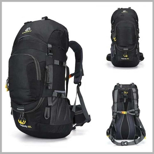 Durable 60L Water Resistant Hiking Backpack - Fesara