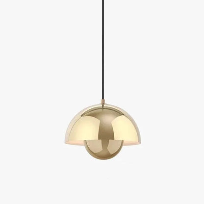 Green Glass Floral Hanging Lamp