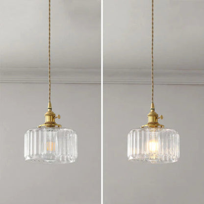 Elegant Glass Antique Pendant Light