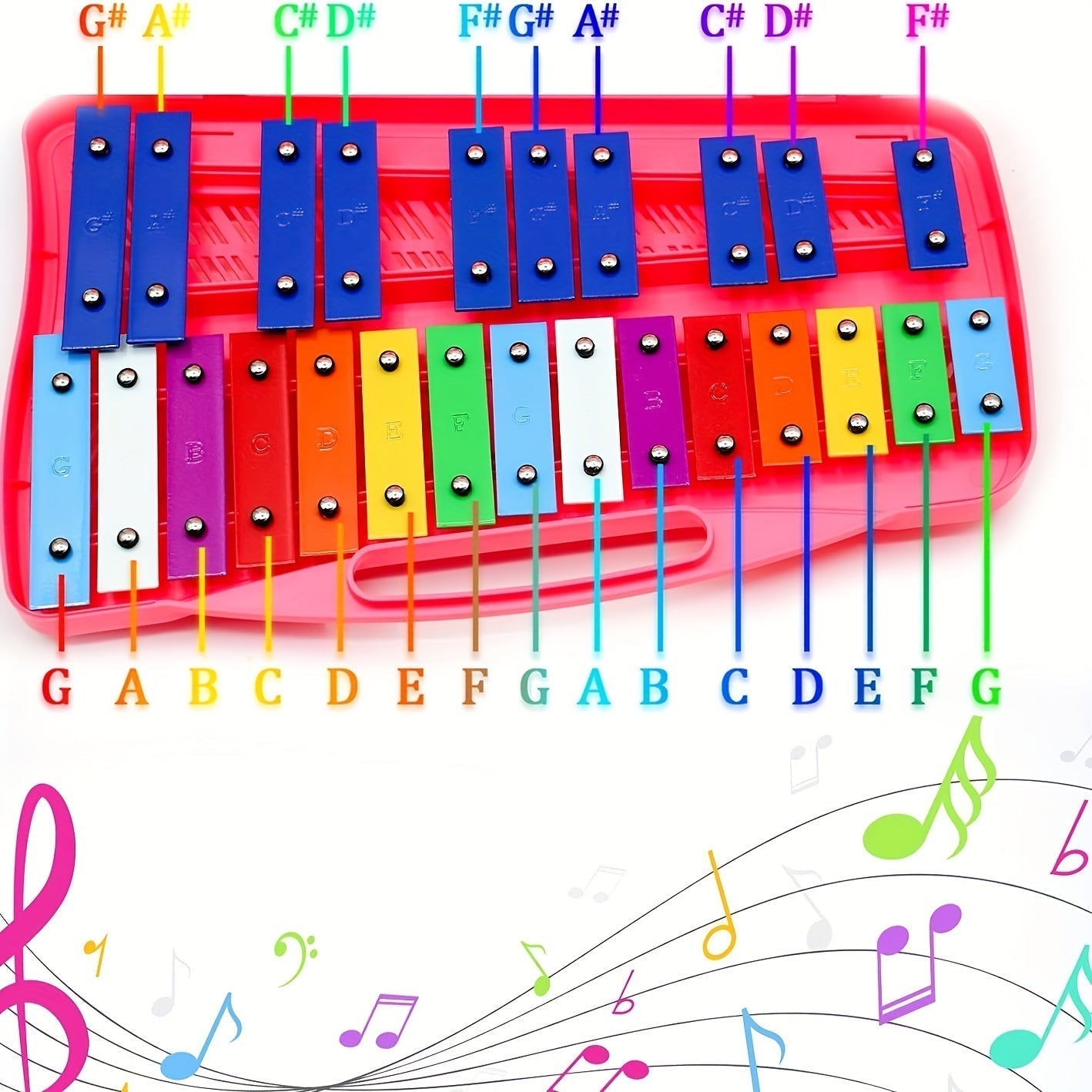 Fun Kids Xylophone Set with Travel Bag