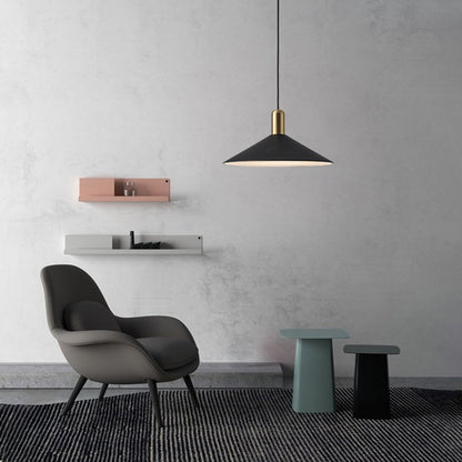 Contemporary Sleek Cone LED Hanging Light