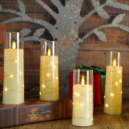 Warm Glow LED Candle Set with Remote