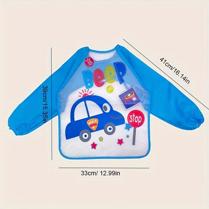 Kids Waterproof Aprons with Long Sleeves
