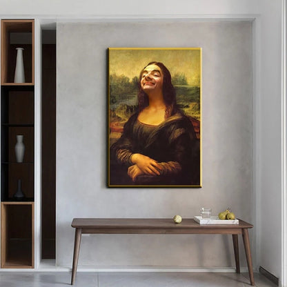 Humorous Classic Mona Lisa Wall Art Print Poster