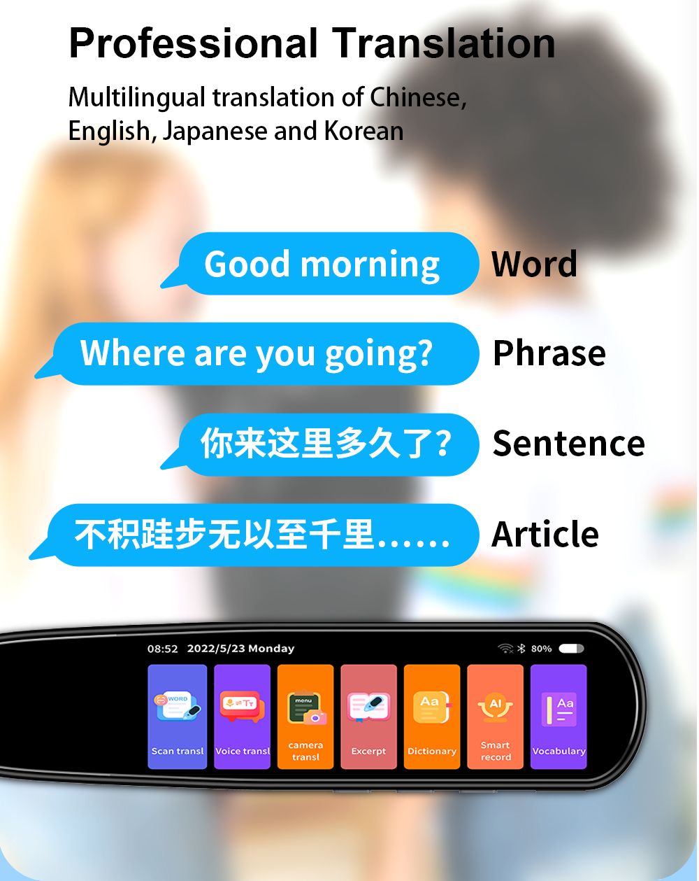 Portable Instant Language Translator Pen