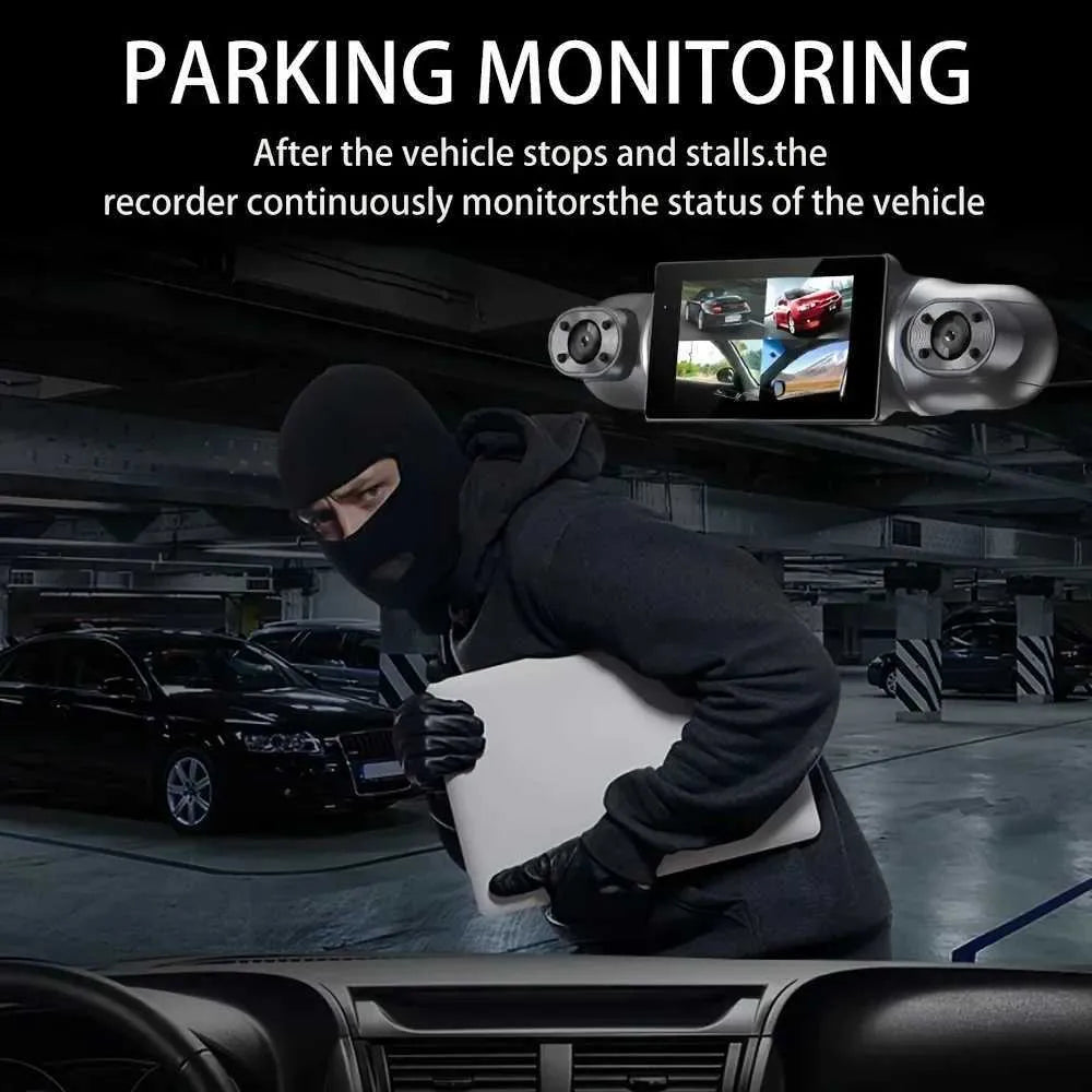 HD Car Dashboard Camera with Night Vision & Parking Mode