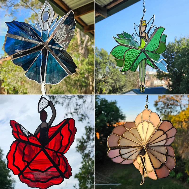 Colorful Handmade Glass Top Spinner