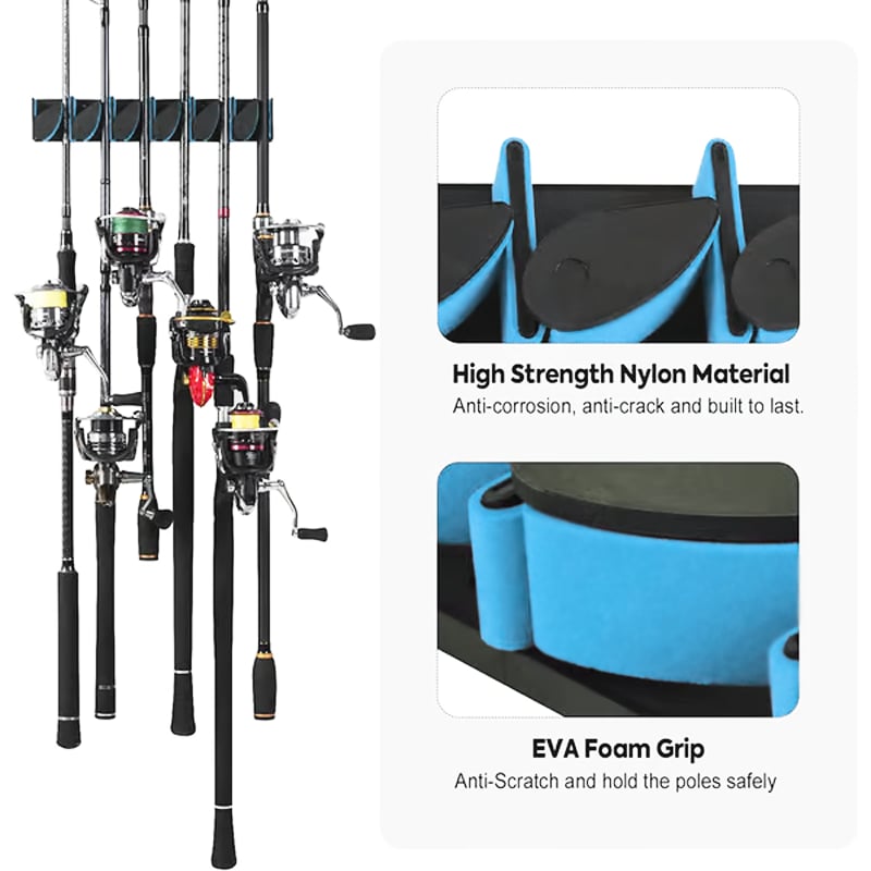 Fishing Rod Storage Rack Organizer