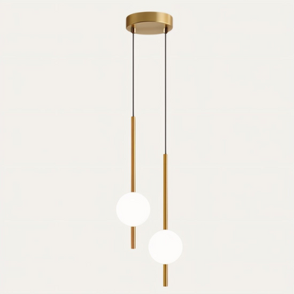 Sleek Modern Hanging Globe Light Fixture