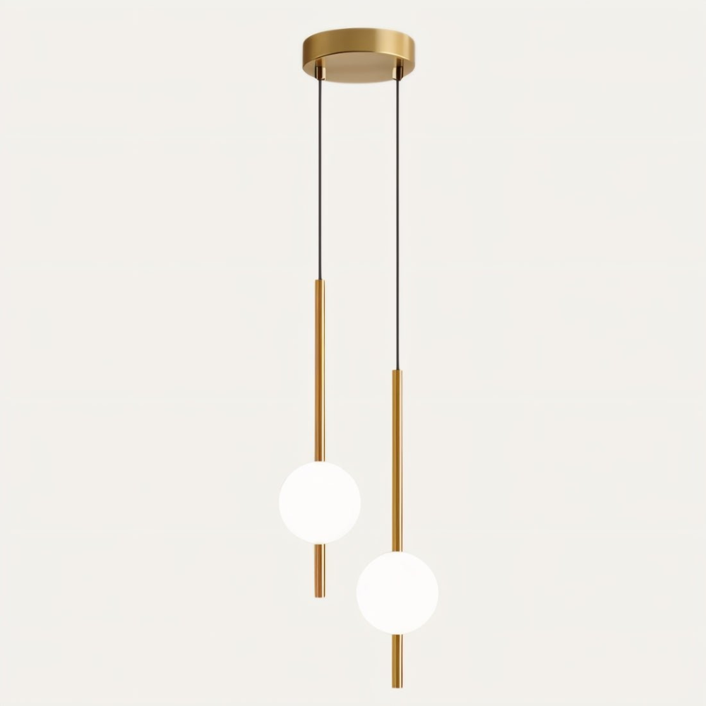 Sleek Glass Pendant LED Ceiling Light - Fesara
