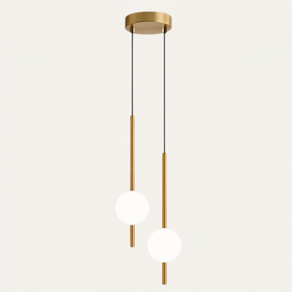 Sleek Glass Pendant LED Ceiling Light - Fesara