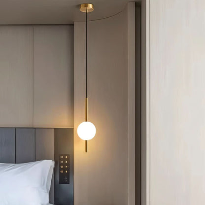 Sleek Glass Pendant LED Ceiling Light