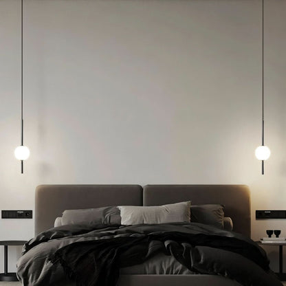 Sleek Glass Pendant LED Ceiling Light