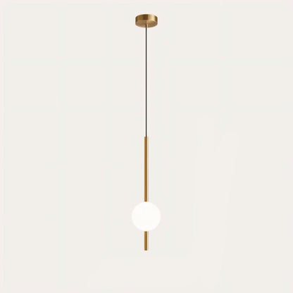 Sleek Glass Pendant LED Ceiling Light