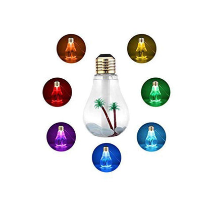 Compact LED Travel Air Humidifier with Color Lights