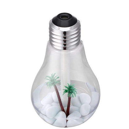 Compact LED Travel Air Humidifier with Color Lights