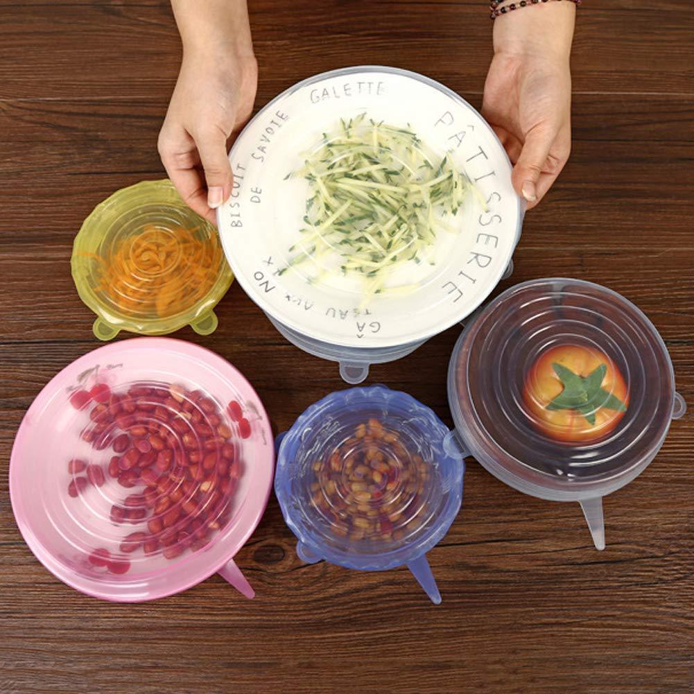 Fesara | Airtight Silicone Kitchen Storage Lids (6 Pack)