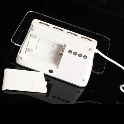 Compact Blue Digital LED Alarm Clock