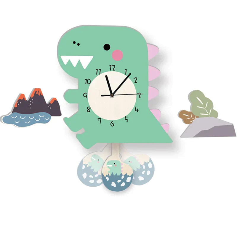 Fun Kids Animal Shaped Wall Clock