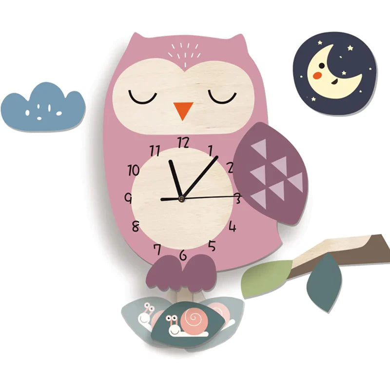 Fun Kids Animal Shaped Wall Clock