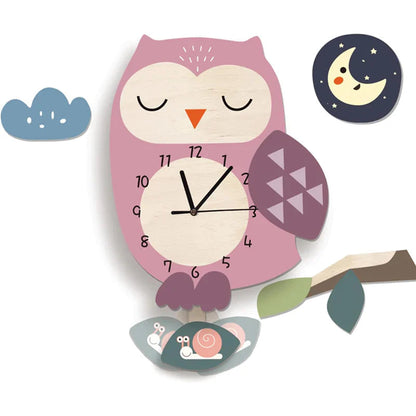 Fun Kids Animal Shaped Wall Clock