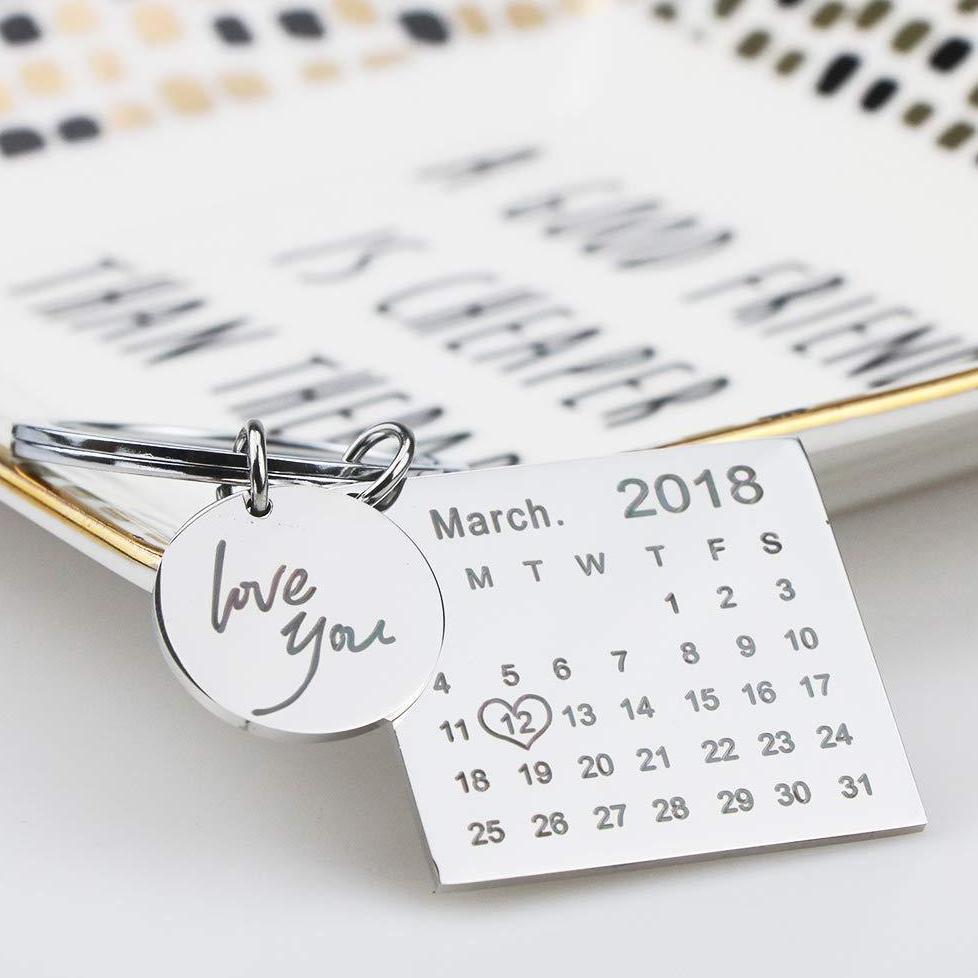 Mini Daily Calendar Keychain