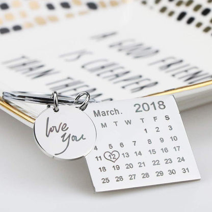 Mini Daily Calendar Keychain