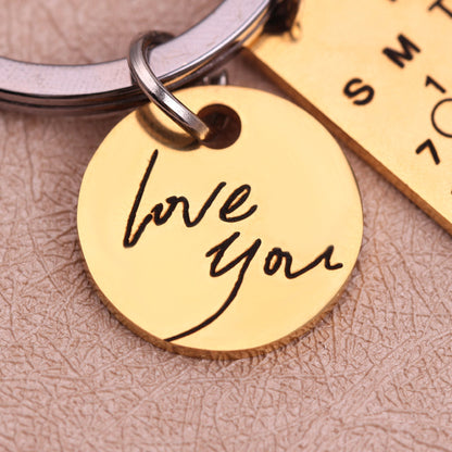 Mini Daily Calendar Keychain