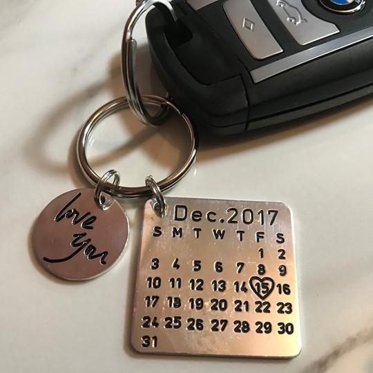 Mini Daily Calendar Keychain