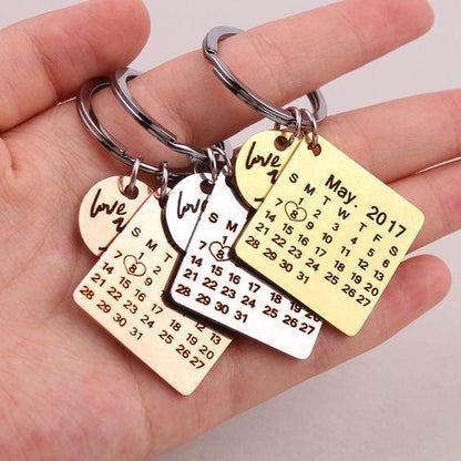 Mini Daily Calendar Keychain