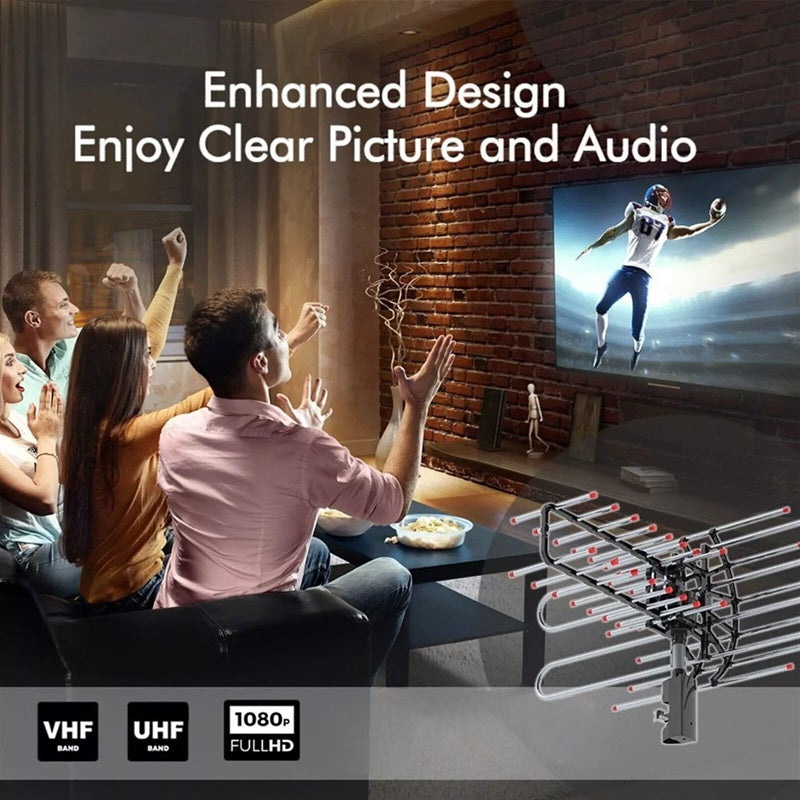 Fesara | Outdoor HDTV Antenna with Amplified Signal Booster