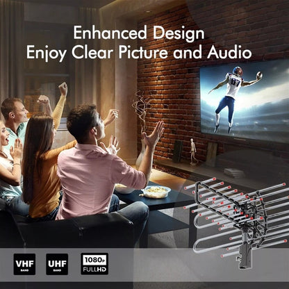 Fesara | Outdoor HDTV Antenna with Amplified Signal Booster