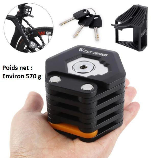 Compact Portable Bicycle Lock for Adults