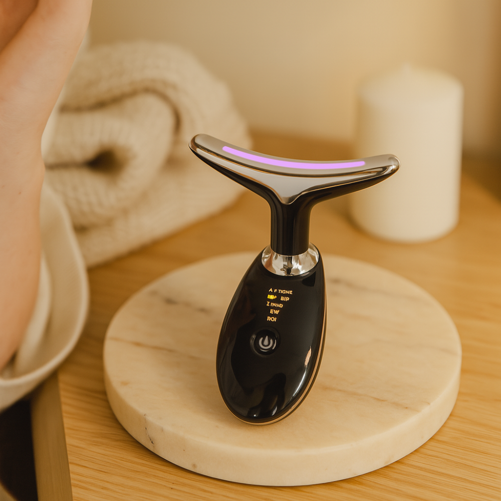 Anti Aging LED Face Massager for Wrinkles and Neck