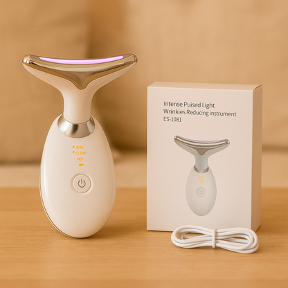 Anti Aging LED Face Massager for Wrinkles and Neck