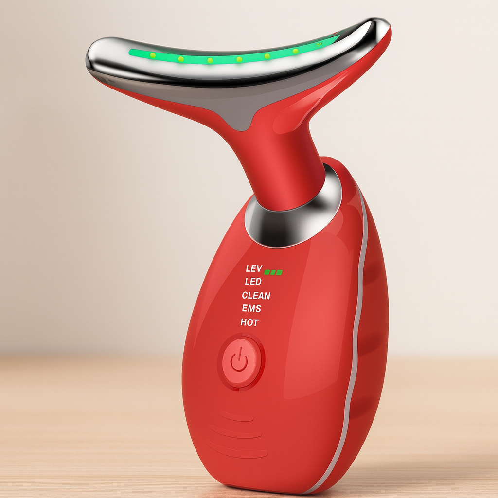 Anti Aging LED Face Massager for Wrinkles and Neck
