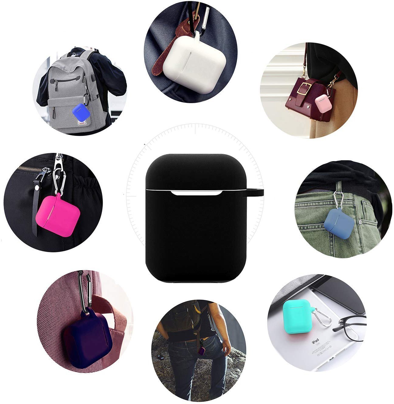 Fesara Apple Airpods Clear Protective Cover