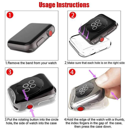 Clear Protective Apple Watch Case