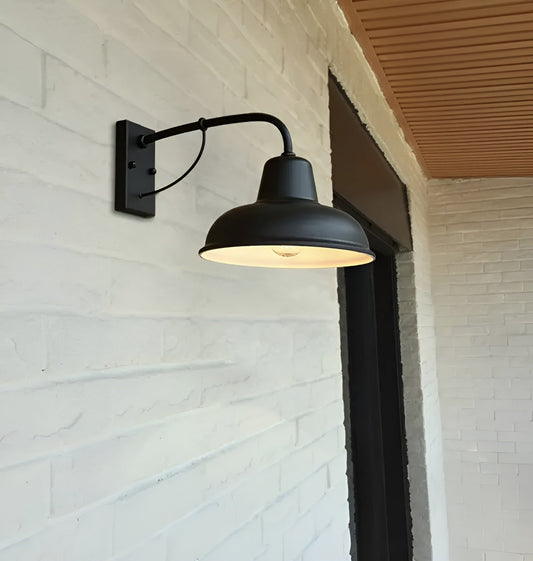 Rustic Metal Outdoor Wall Light - Fesara