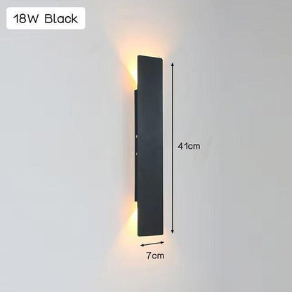 Stylish Outdoor LED Wall Light - Aluminum
