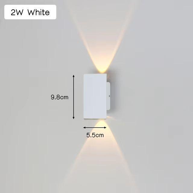 Stylish Outdoor LED Wall Light - Aluminum