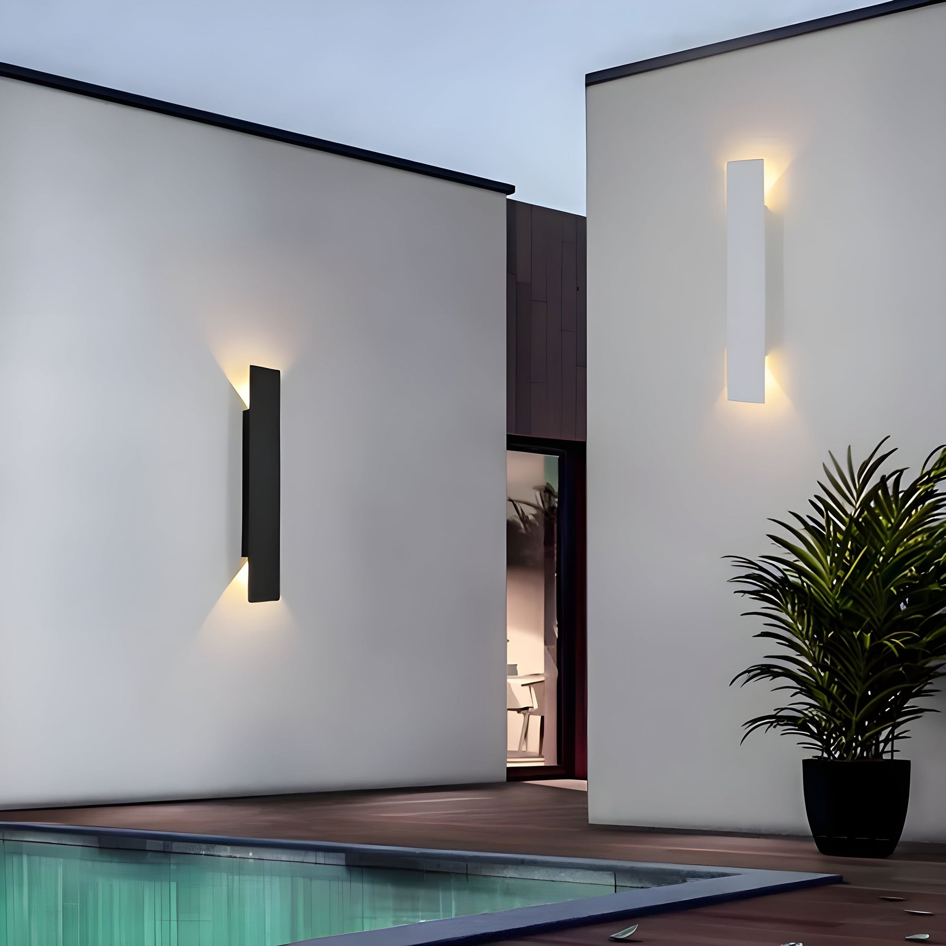 Stylish Outdoor LED Wall Light - Aluminum - Fesara